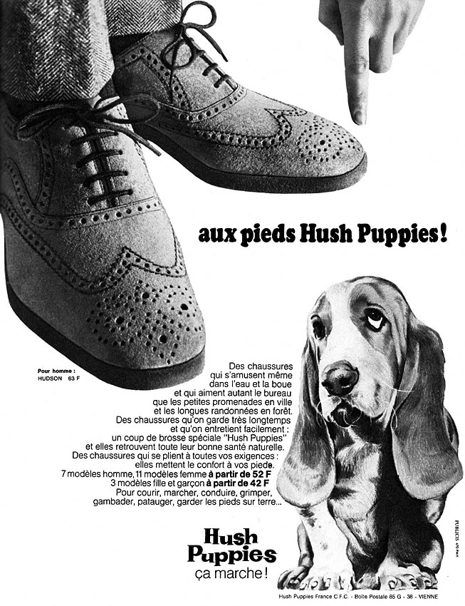 Advert Hush Puppies 1968