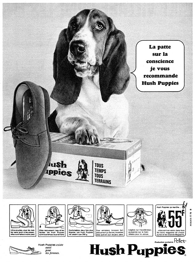 Advert Hush Puppies 1966
