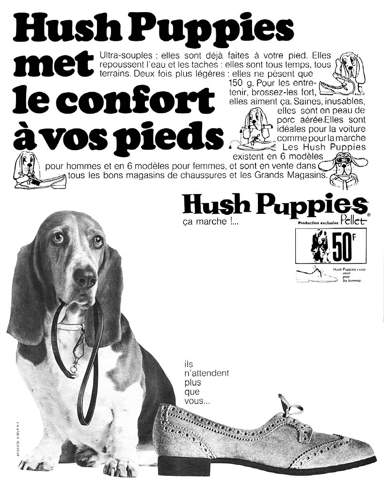 Advert Hush Puppies 1967
