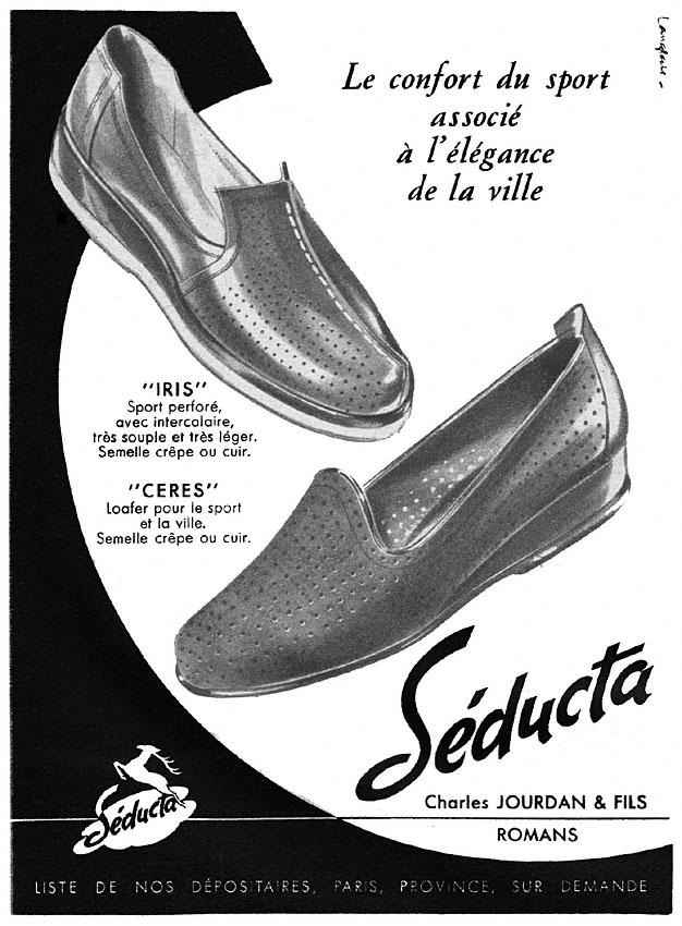 Advert Charles Jourdan 1953