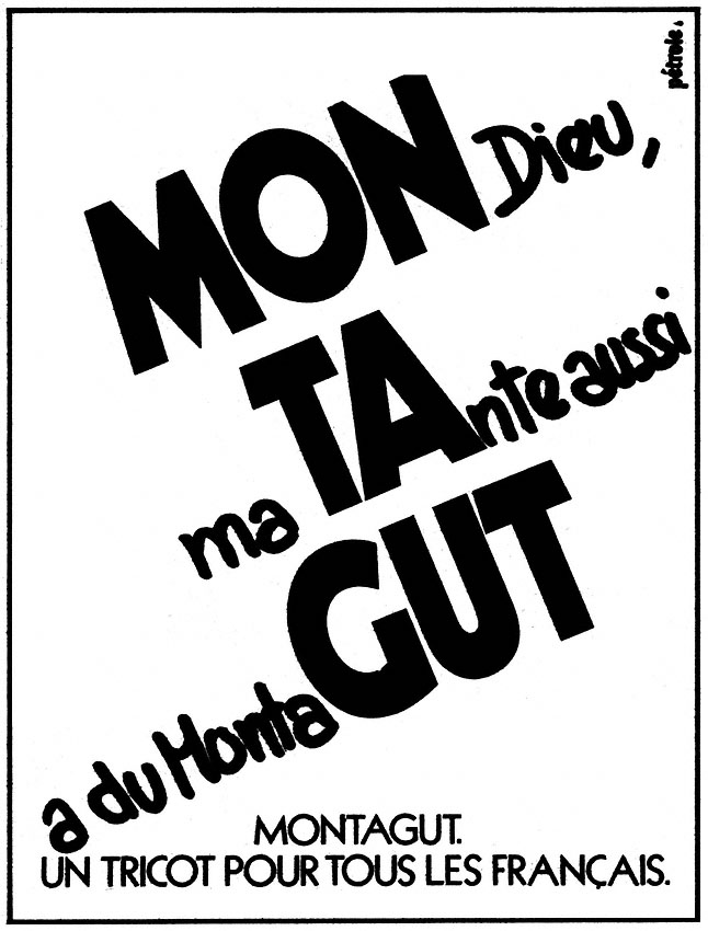 Advert Montagut 1980