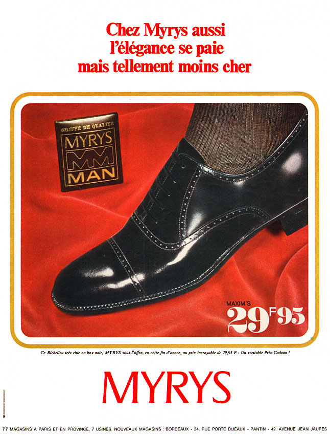 Advert Myrys 1968