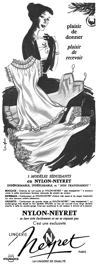 Advert Neyret 1956