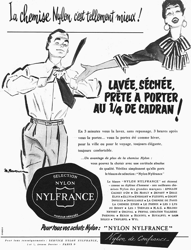 Advert Nylfrance 1954