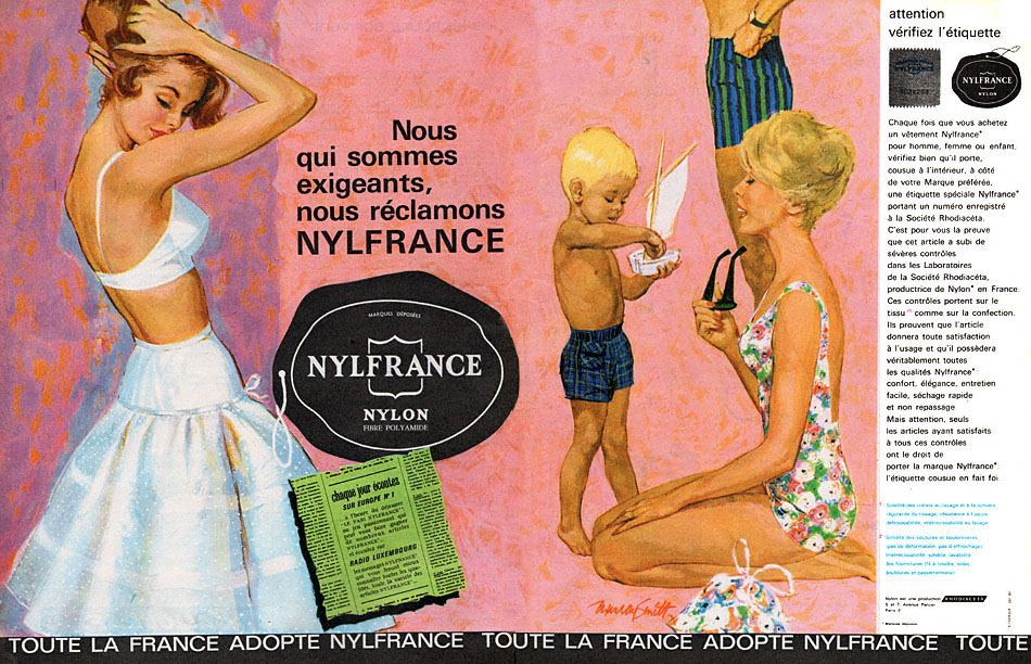 Advert Nylfrance 1961