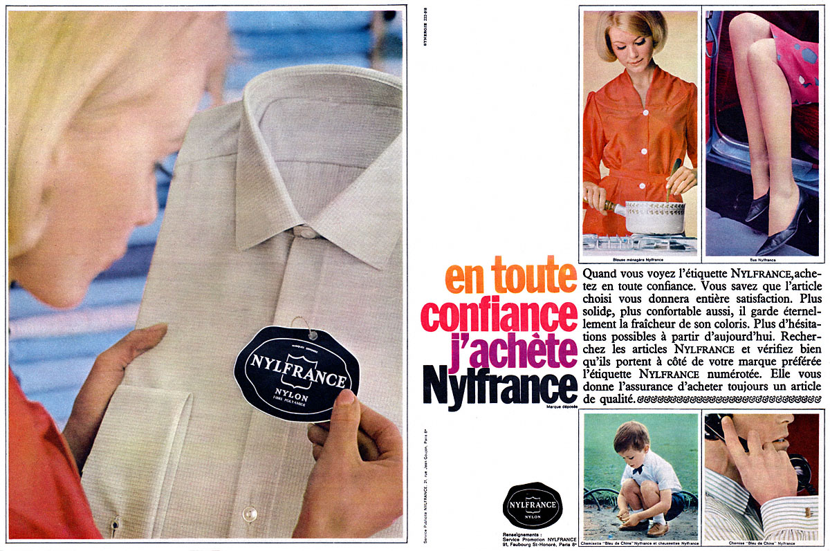 Advert Nylfrance 1963