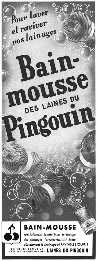 Advert Pingouin 1949