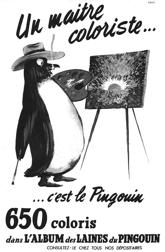 Advert Pingouin 1950