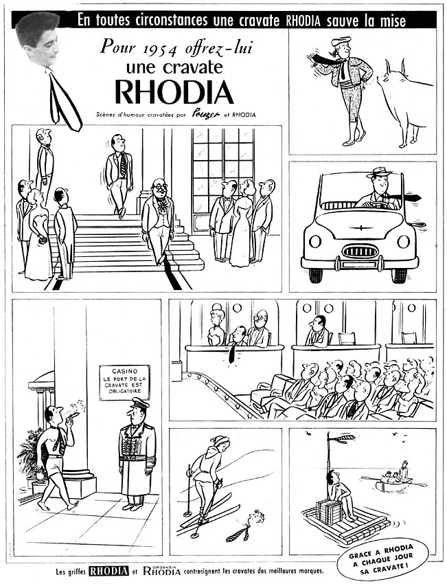 Advert Rhodia 1953