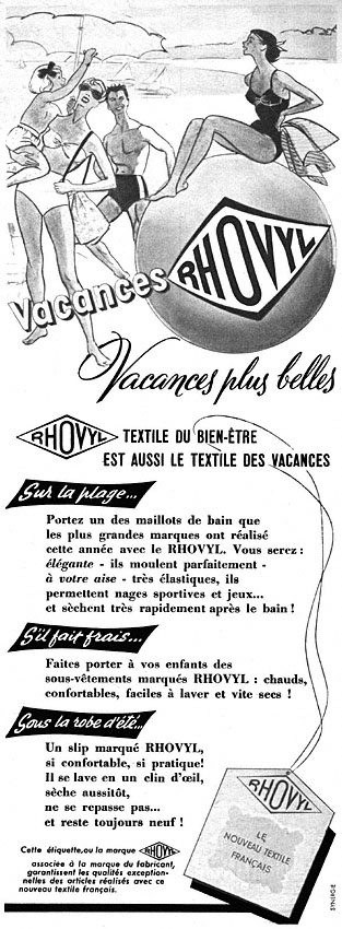 Advert Rhovyl 1952