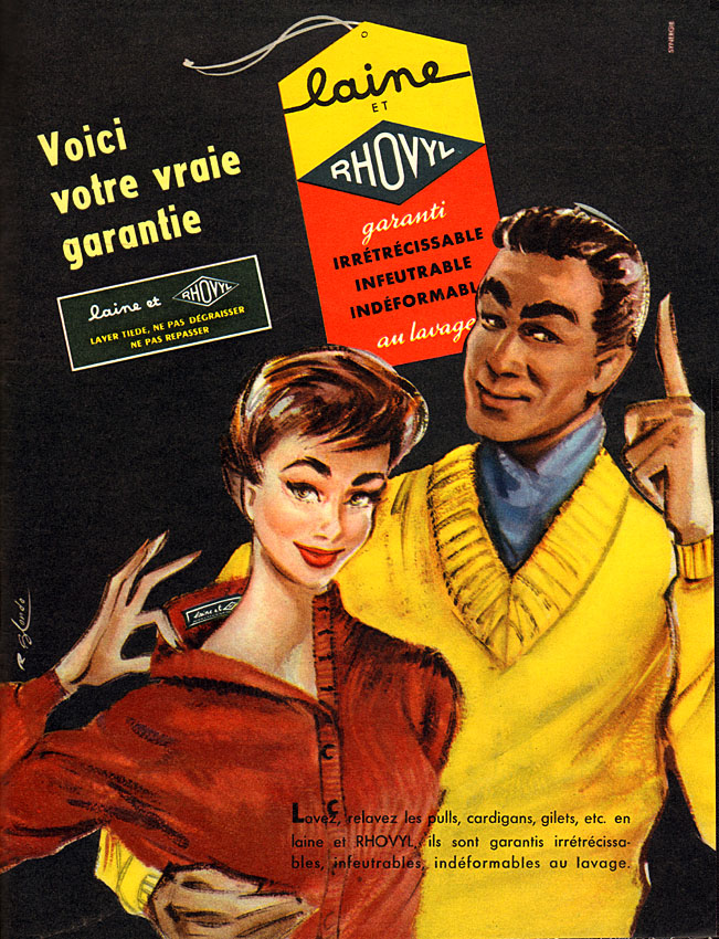 Advert Rhovyl 1956