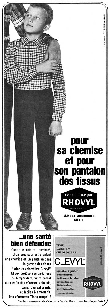 Advert Rhovyl 1965