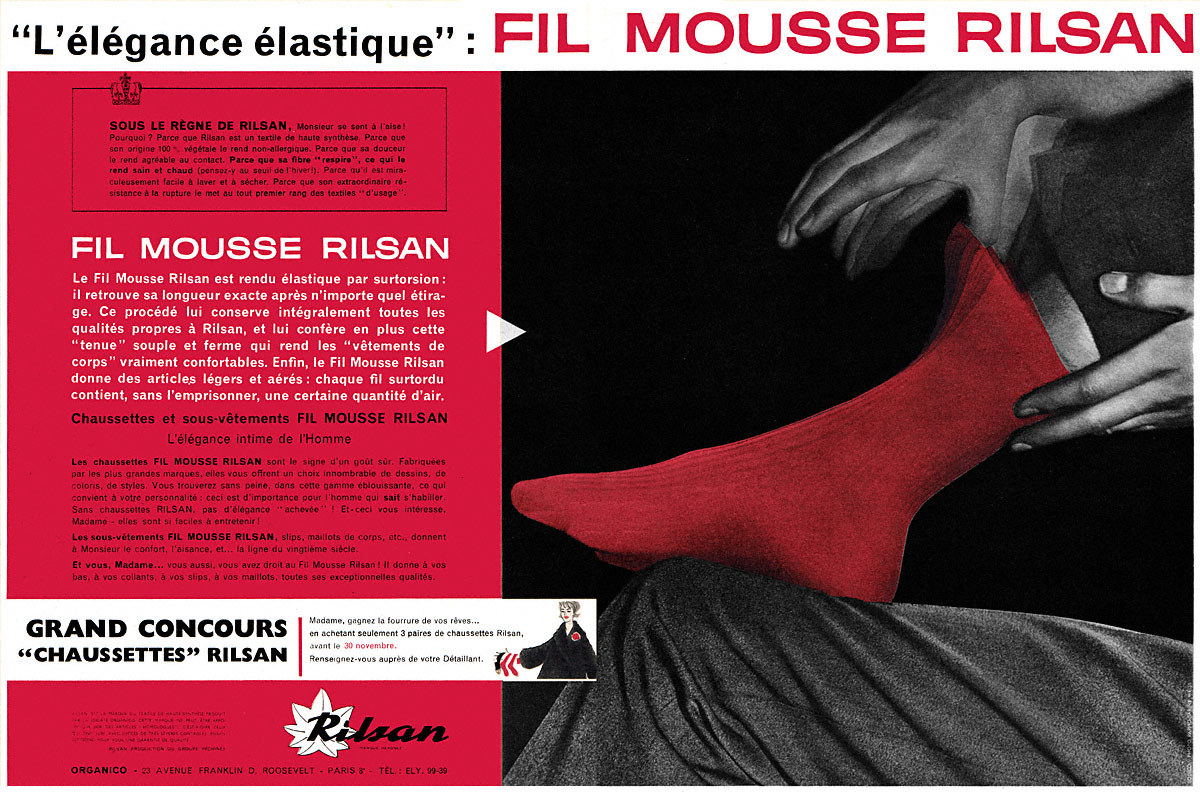 Advert Rilsan 1959