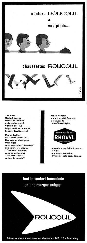Advert Roucoul 1960