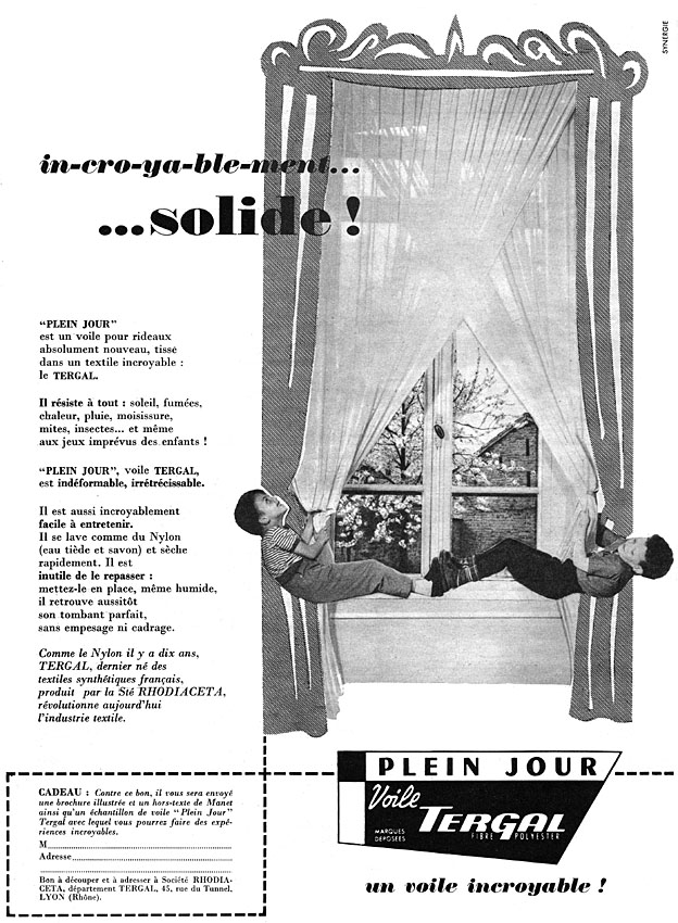 Advert Tergal 1956