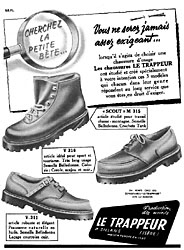 Advert Le Trappeur 1952