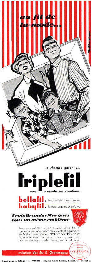 Advert Triplefil 1955