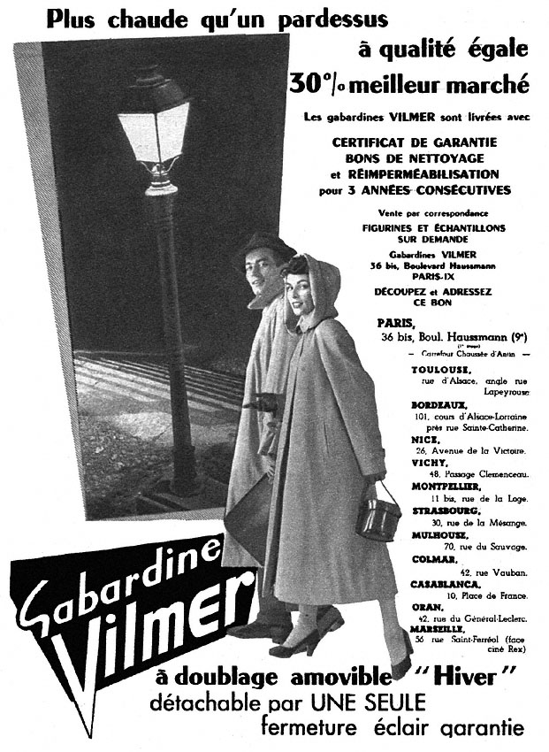 Advert Vilmer 1953