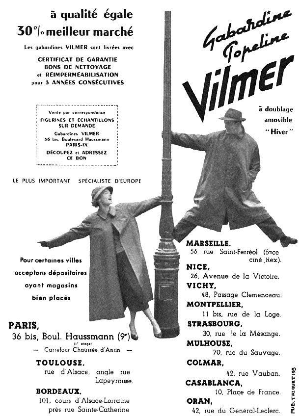 Advert Vilmer 1954