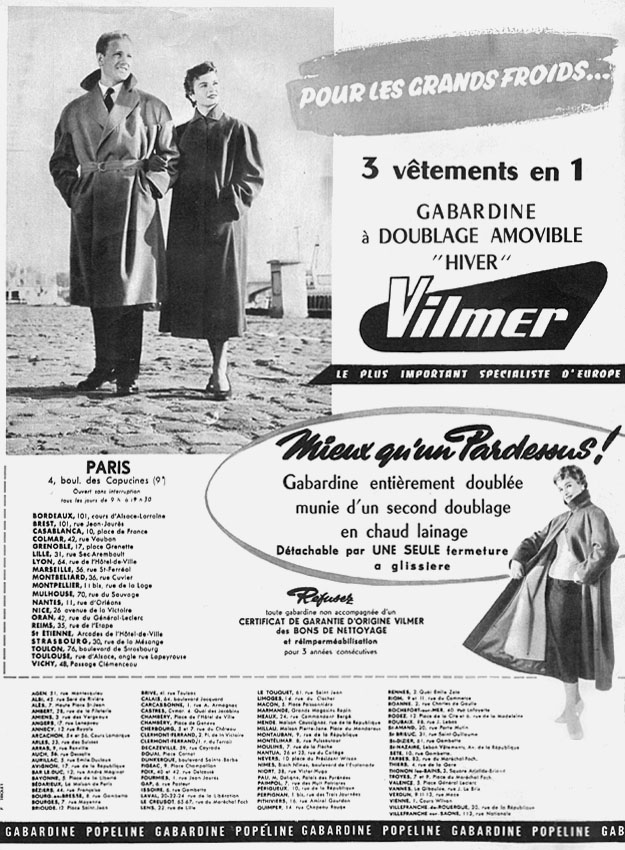 Advert Vilmer 1955