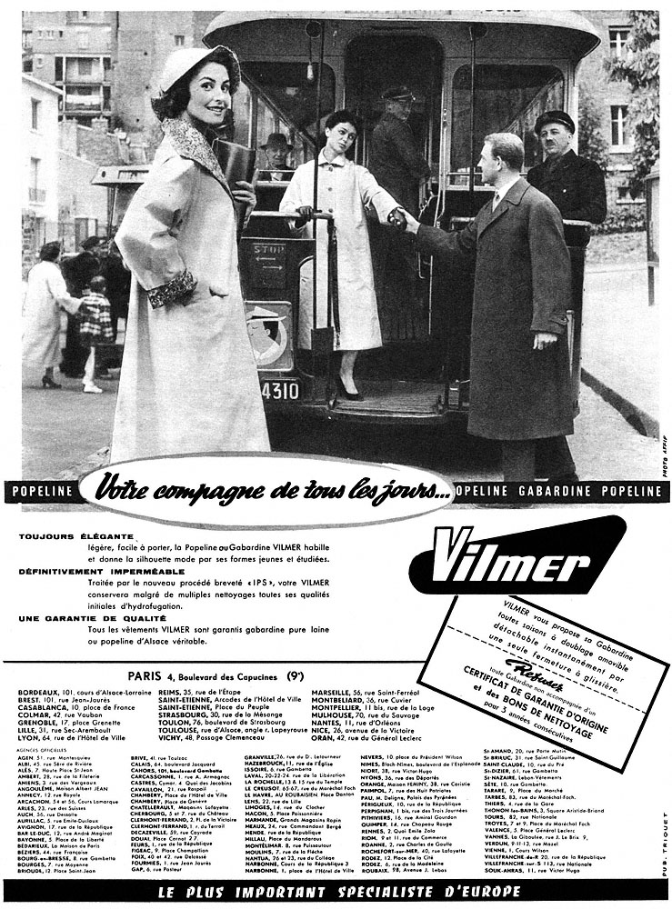 Advert Vilmer 1955