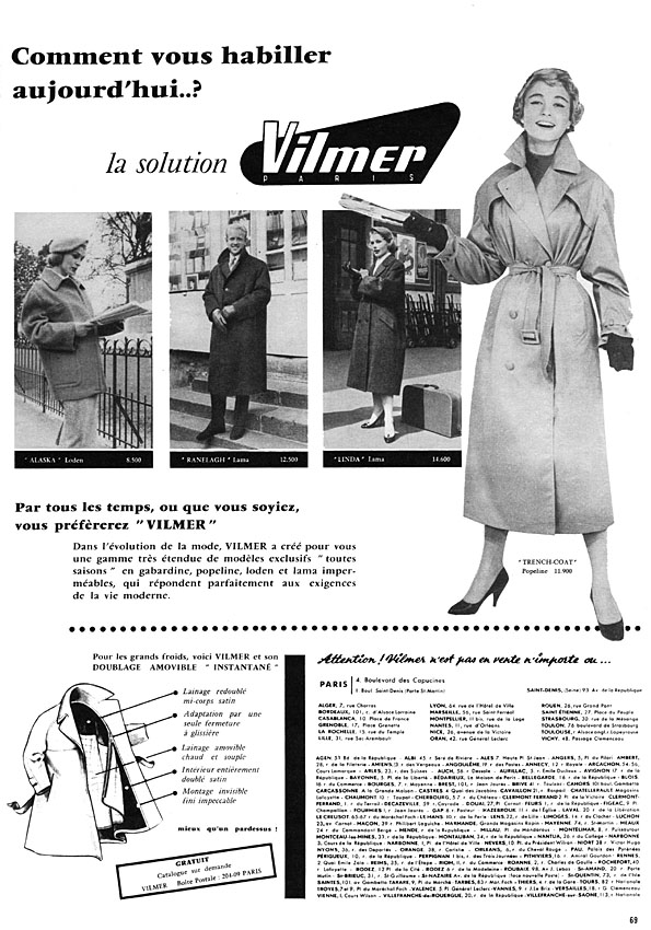 Advert Vilmer 1956