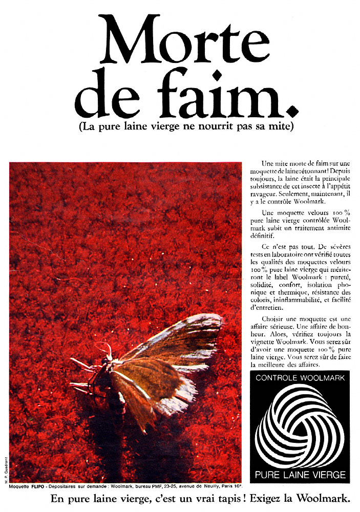 Advert Woolmark 1969