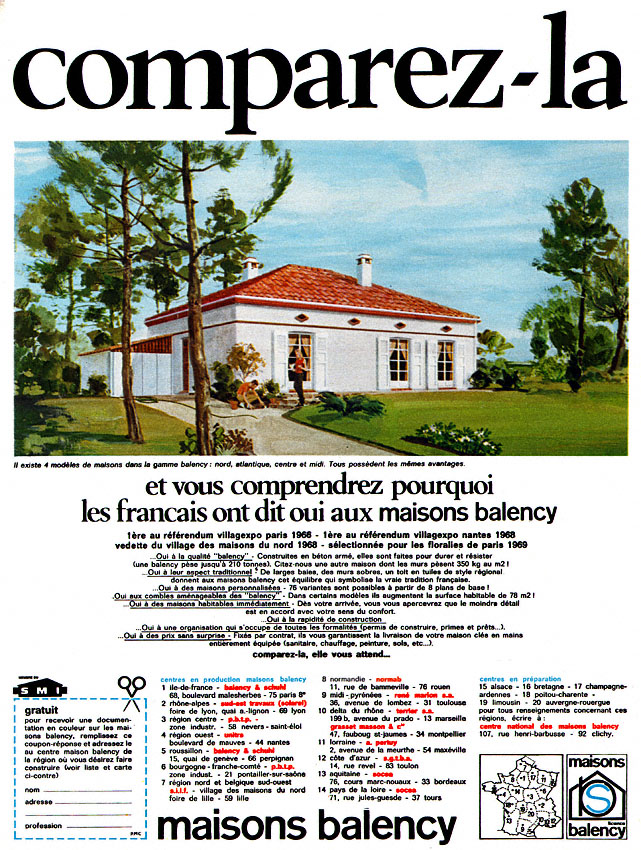 Advert Balency 1969