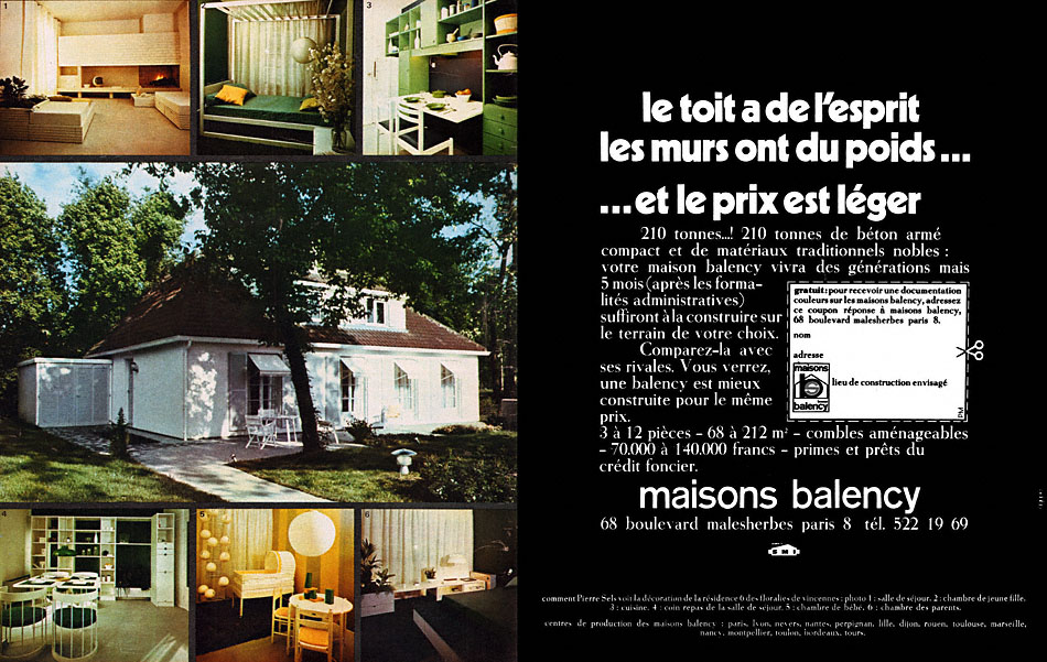 Advert Balency 1969