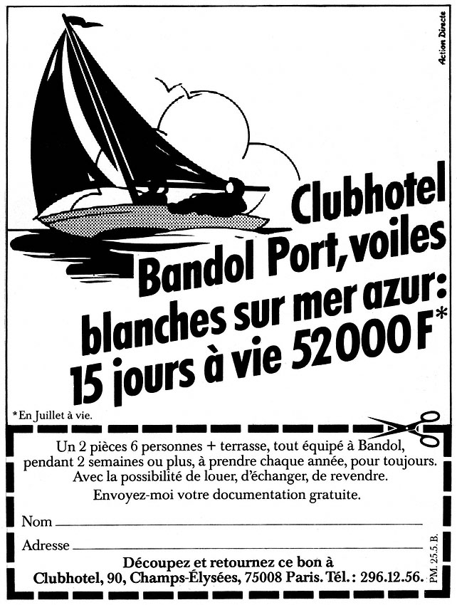 Advert ClubHotel 1978