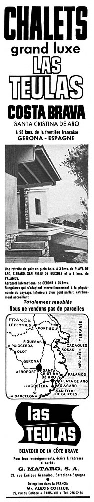 Advert Espagne 1966