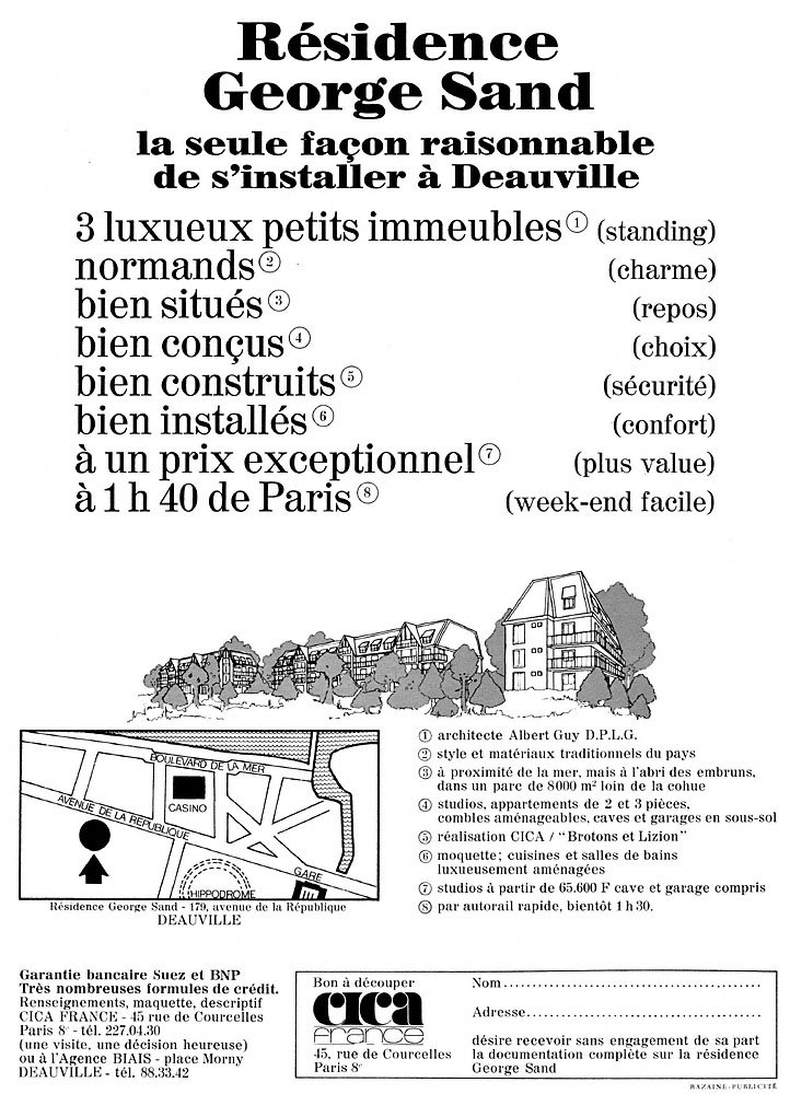 Advert Immo Mer 1970