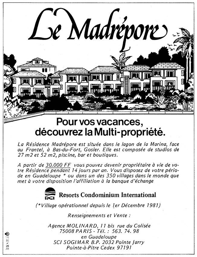 Advert Immo Mer 1982