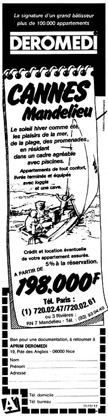 Advert Immo Mer 1984