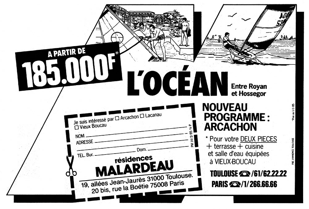 Advert Immo Mer 1985