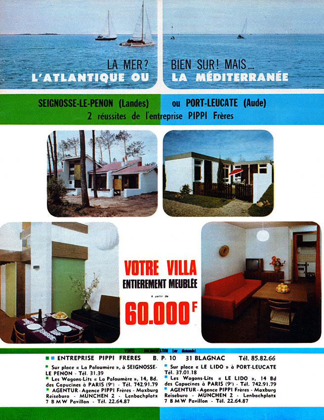 Advert Immo Mer 1968