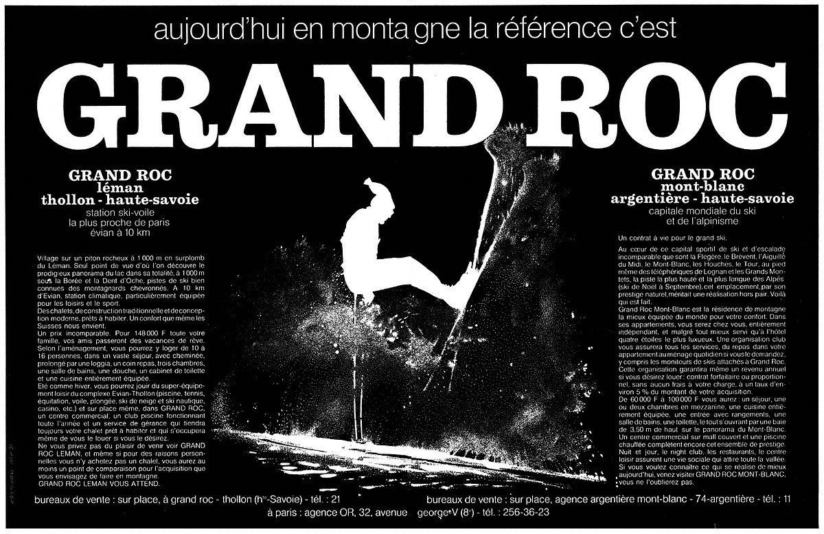 Advert Immo Montagne 1969