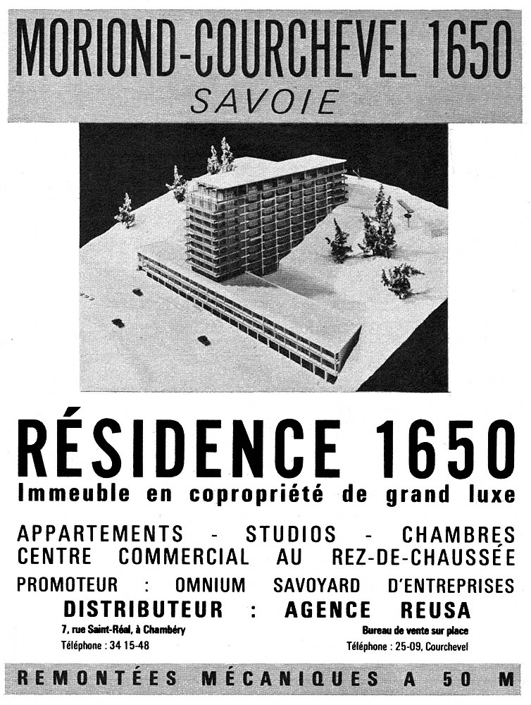 Advert Immo Montagne 1963