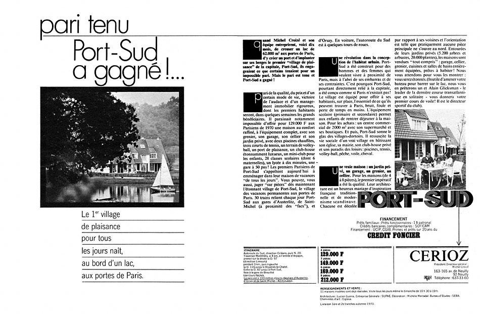 Advert Immo Paris 1970