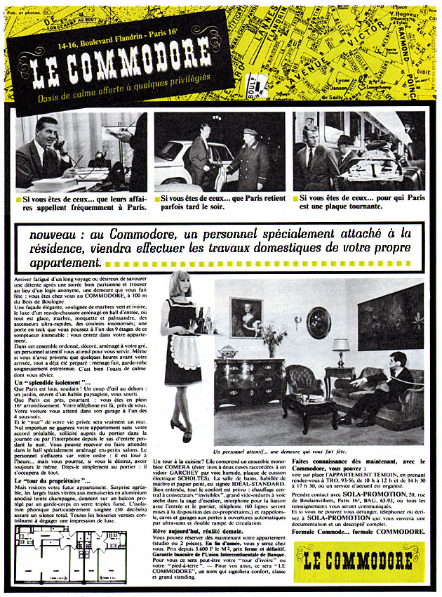 Advert Immo Paris 1966