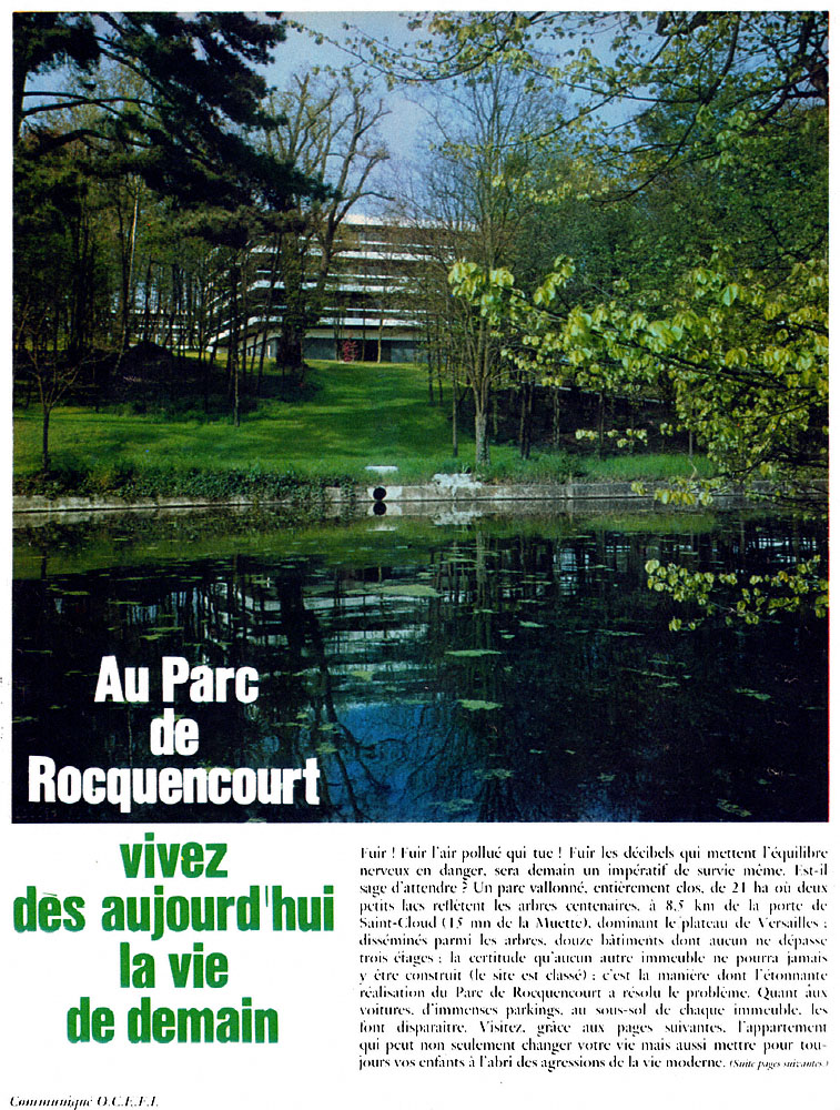 Advert Immo Paris 1968