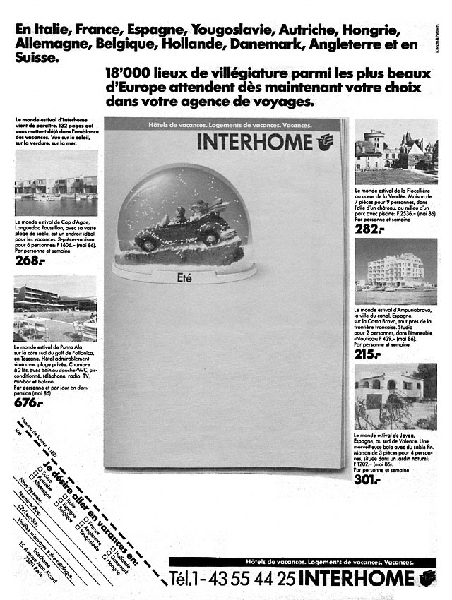 Advert Interhome 1986