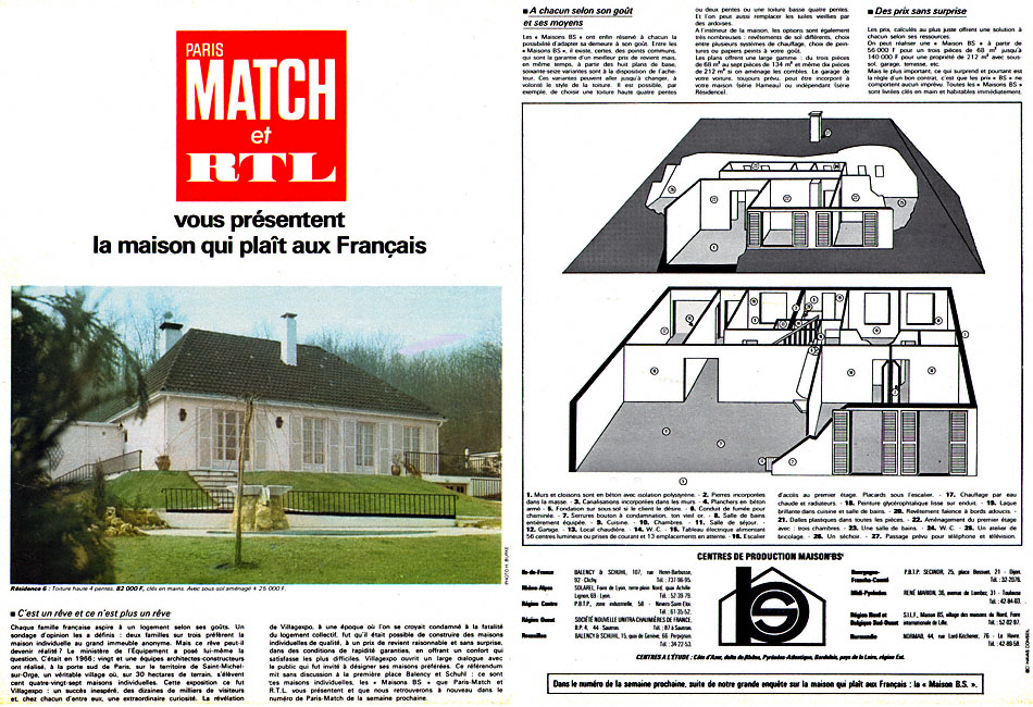 Advert Maisons BS 1968