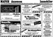 Advert Match Annonces 1979