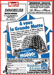 Advert Match Annonces 1985