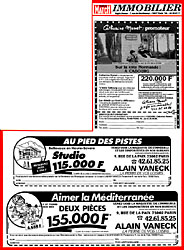Advert Match Annonces 1985