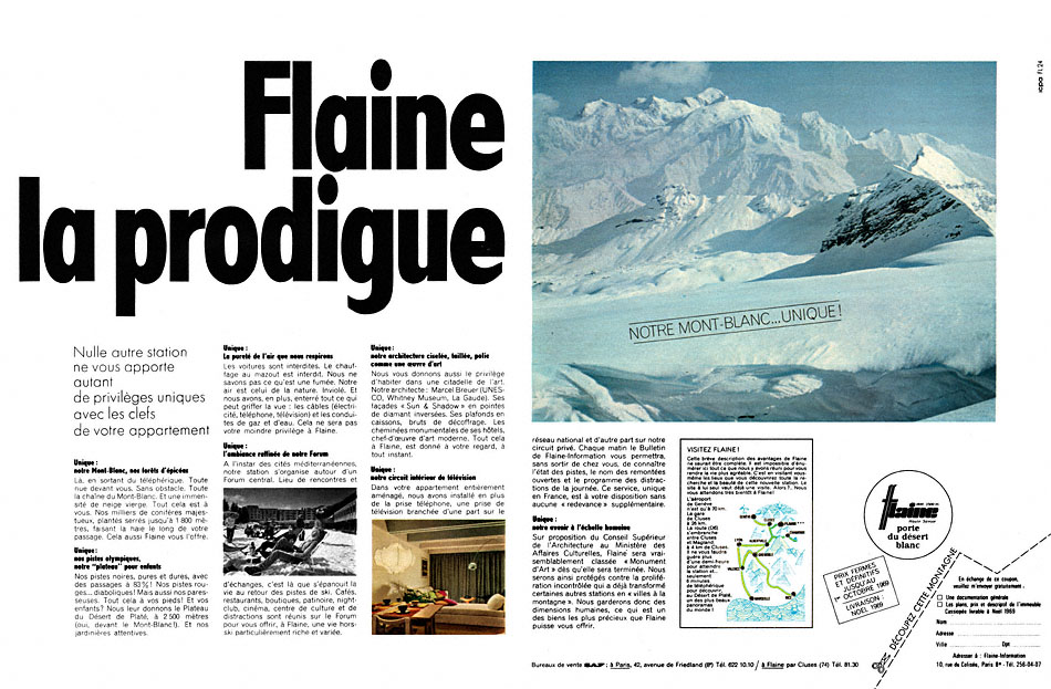 Advert Montagne 1969