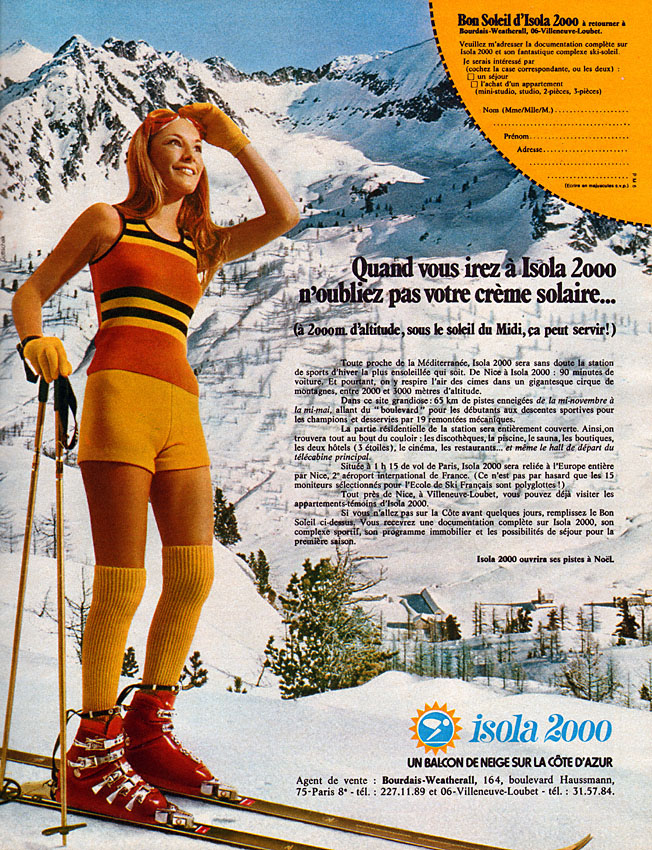 Advert Montagne 1971