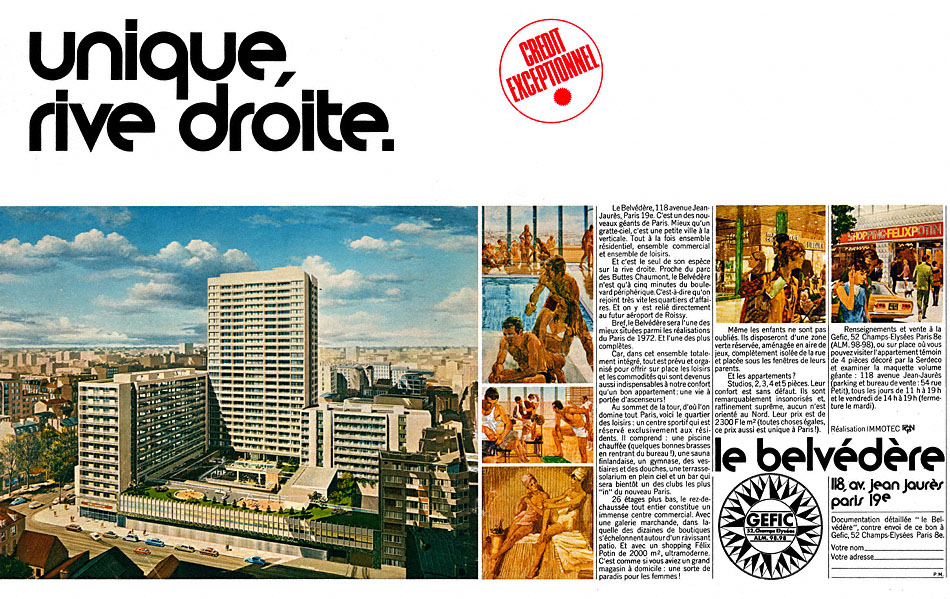 Advert Paris 1970
