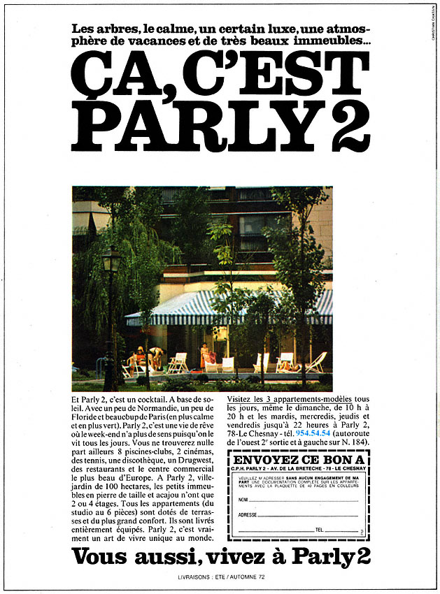Advert Paris 1972